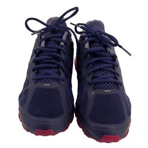 Nike Air Max 2012 Night Blue Metallic Silver Fireberry Running Shoes Women's 9